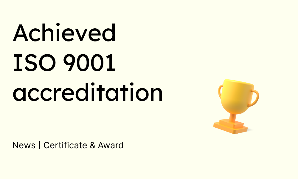 Certificate | 국제 품질경영 표준 ‘ISO 9001 품질경영시스템’ 을 인증받다